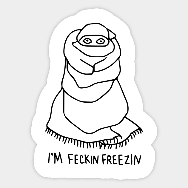 Freezin' Sticker by nfrenette